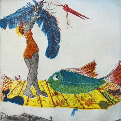 Artbook Vogelin und Fischerich, Story of Stefan Schultz, Illustrations of Anneliese Guttenberger